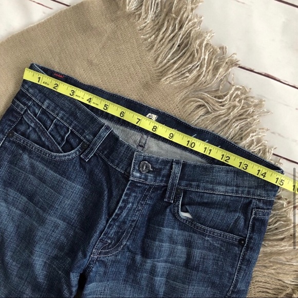 7FAMK bootcut darkwash Jeans 28 - Picture 6 of 9